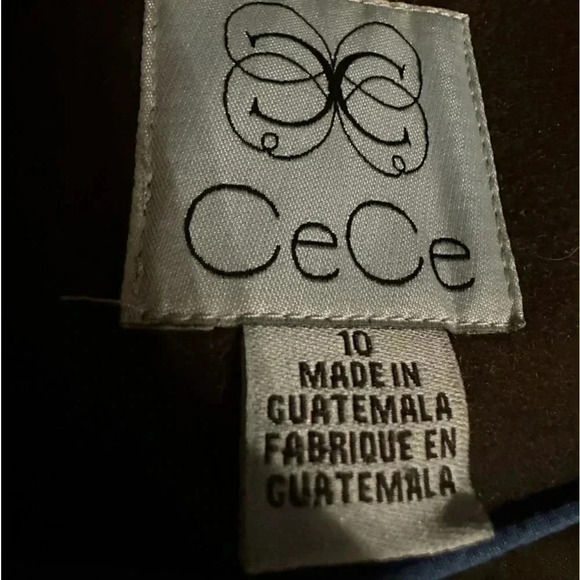 Cece dark green wool blend coat/jacket size 10 - Picture 15 of 16